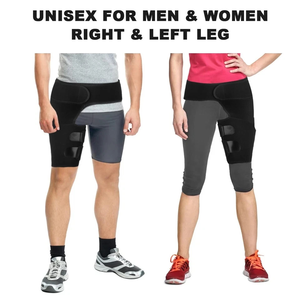 Hip & Groin Compression Brace – Sciatica Pain Relief & Thigh Recovery Support US