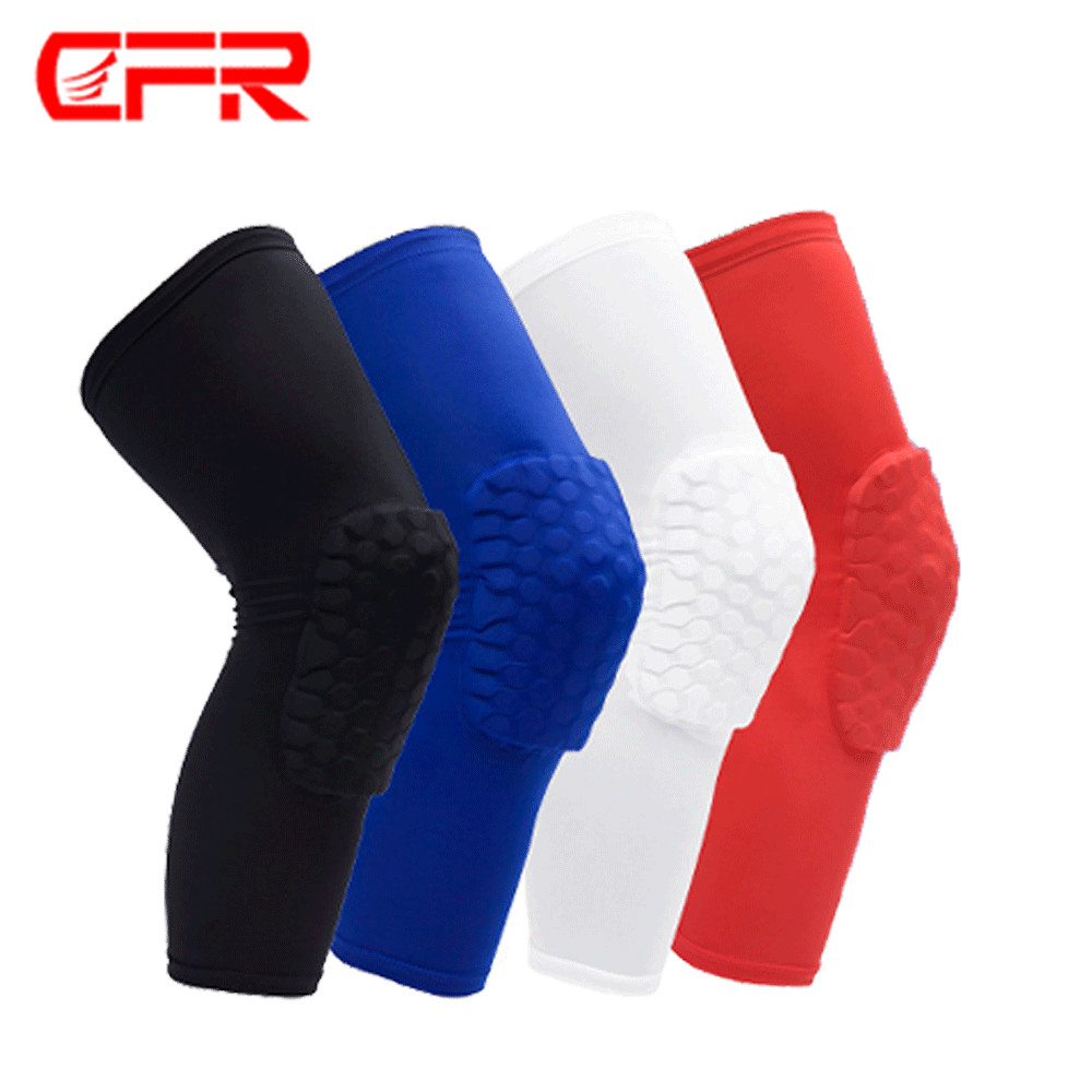 Honeycomb Pad Basketball Crashproof Antislip Knee Long Sleeve Protector Gear CFR