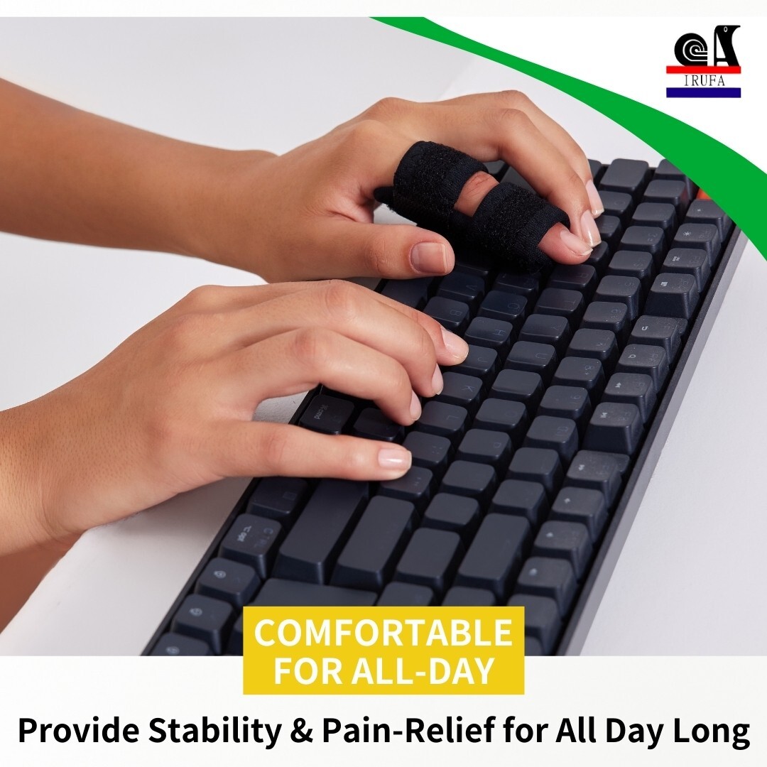 IRUFA 3D Breathable Trigger Finger Splint Brace Pain Relief Support Wrap