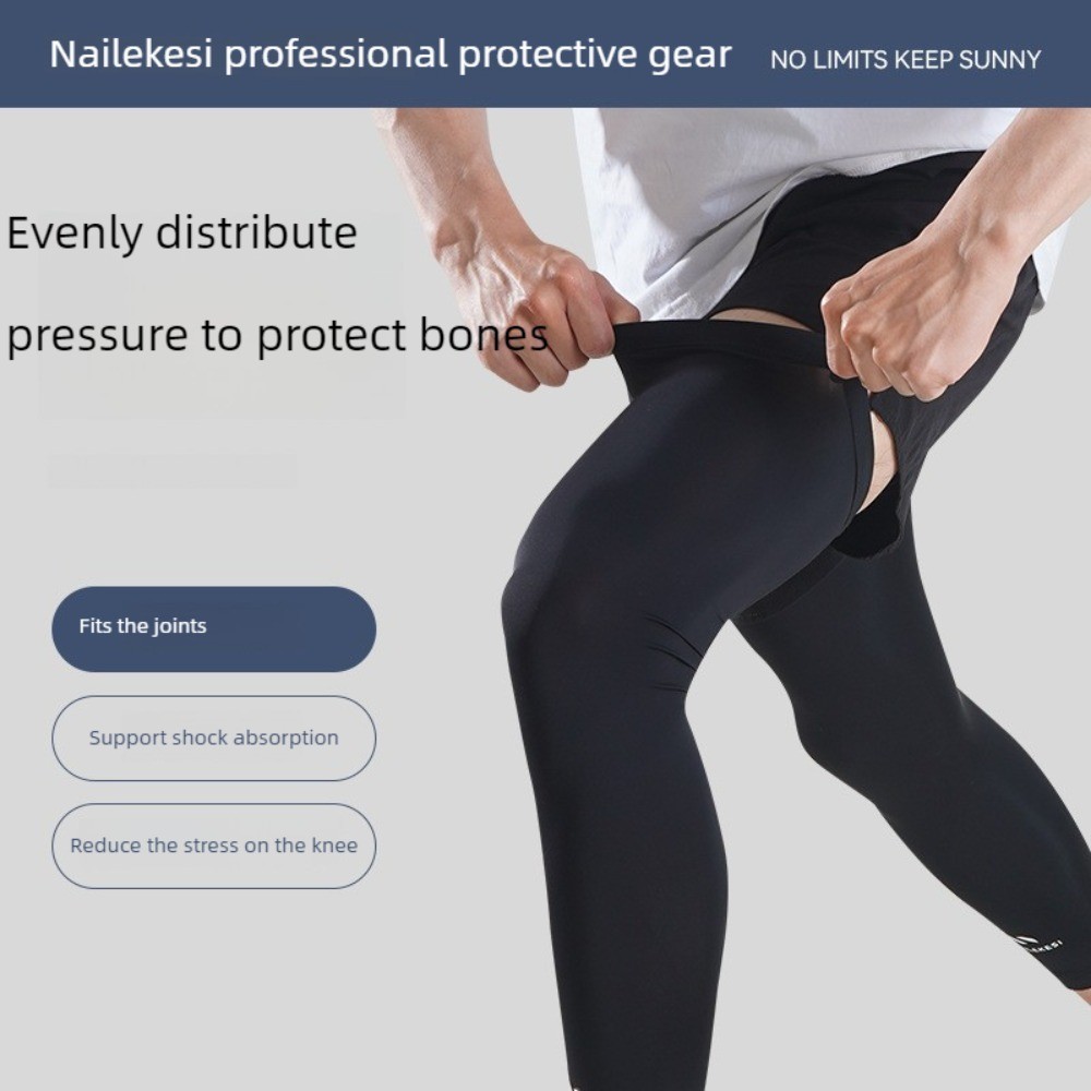Knit Sweat-Absorbent Leg Sleeve for Gym Running Workout Knee Sleeves for Men