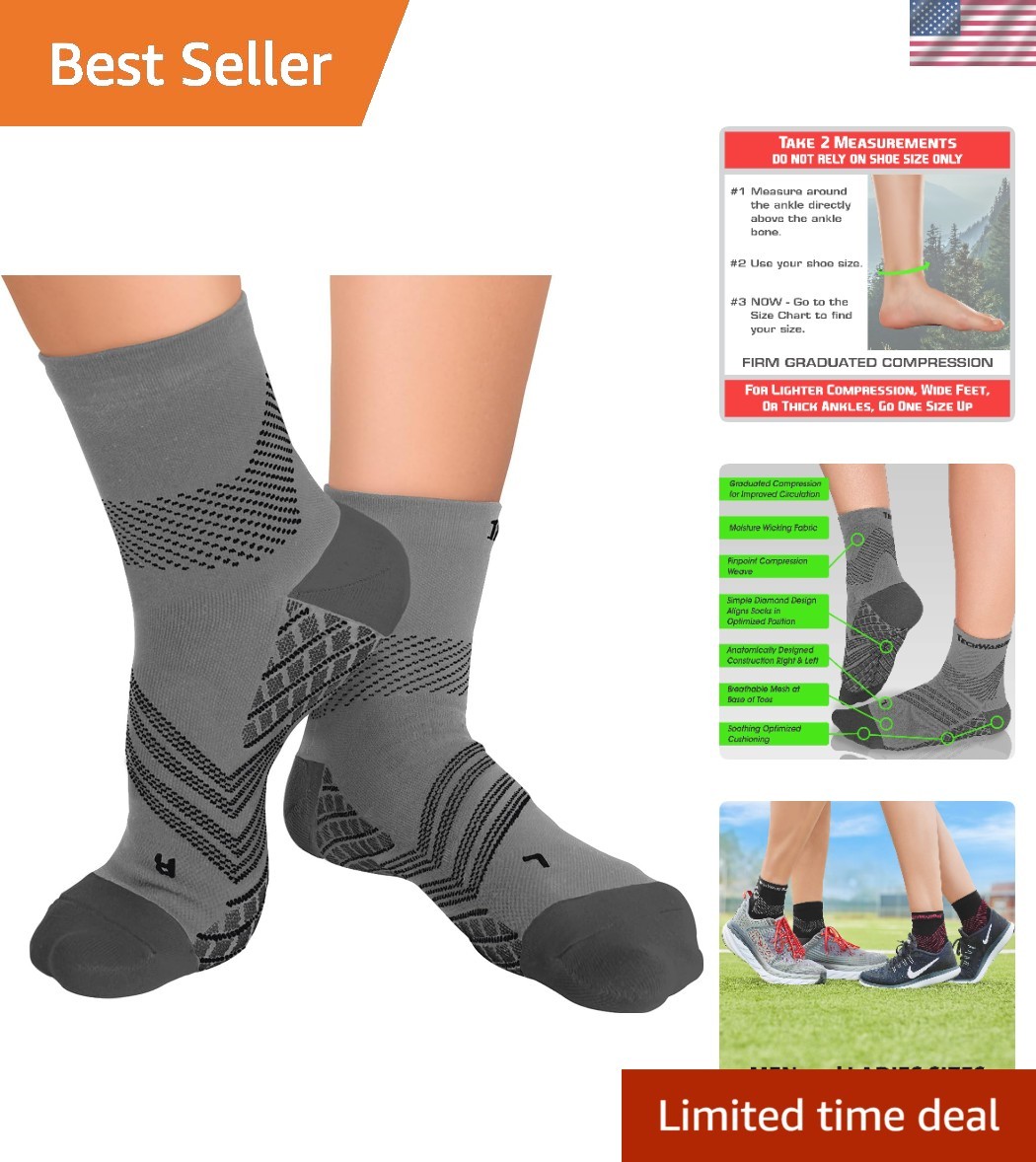 All-Day Relief Plantar Fasciitis Socks – Unisex Compression for Sports & Comfort