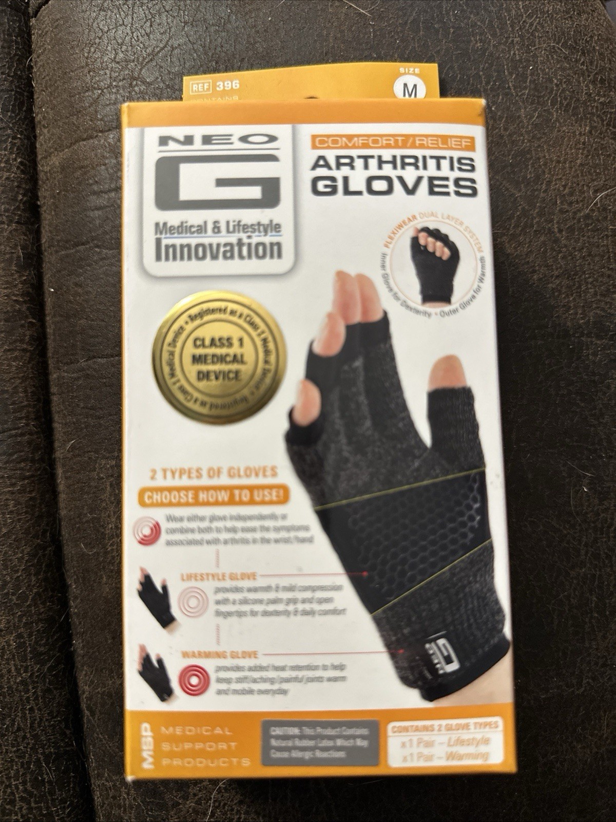 Neo G Arthritis Gloves 1 Pair Comfort Relief Arthritis Gloves Size Medium New