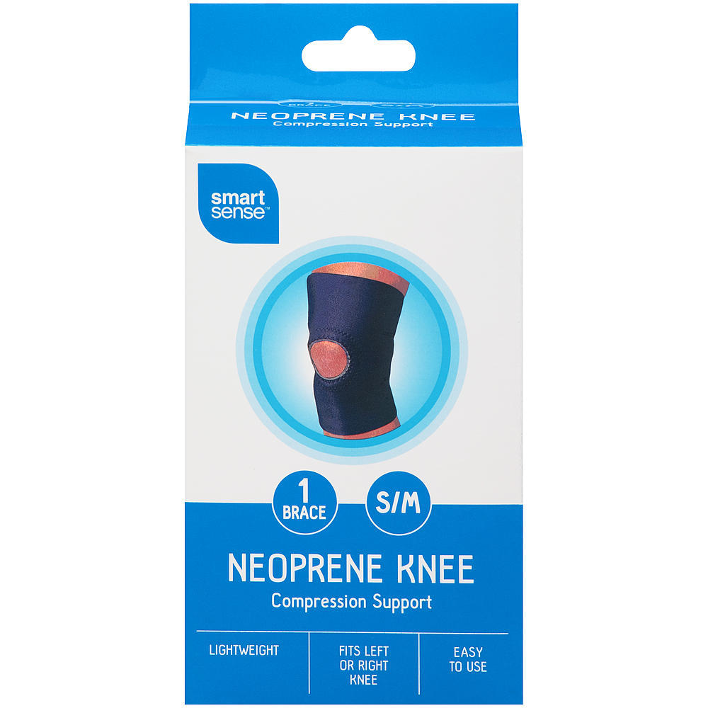 Smart Sense Neoprene Knee Compression Support Small/Medium – Black