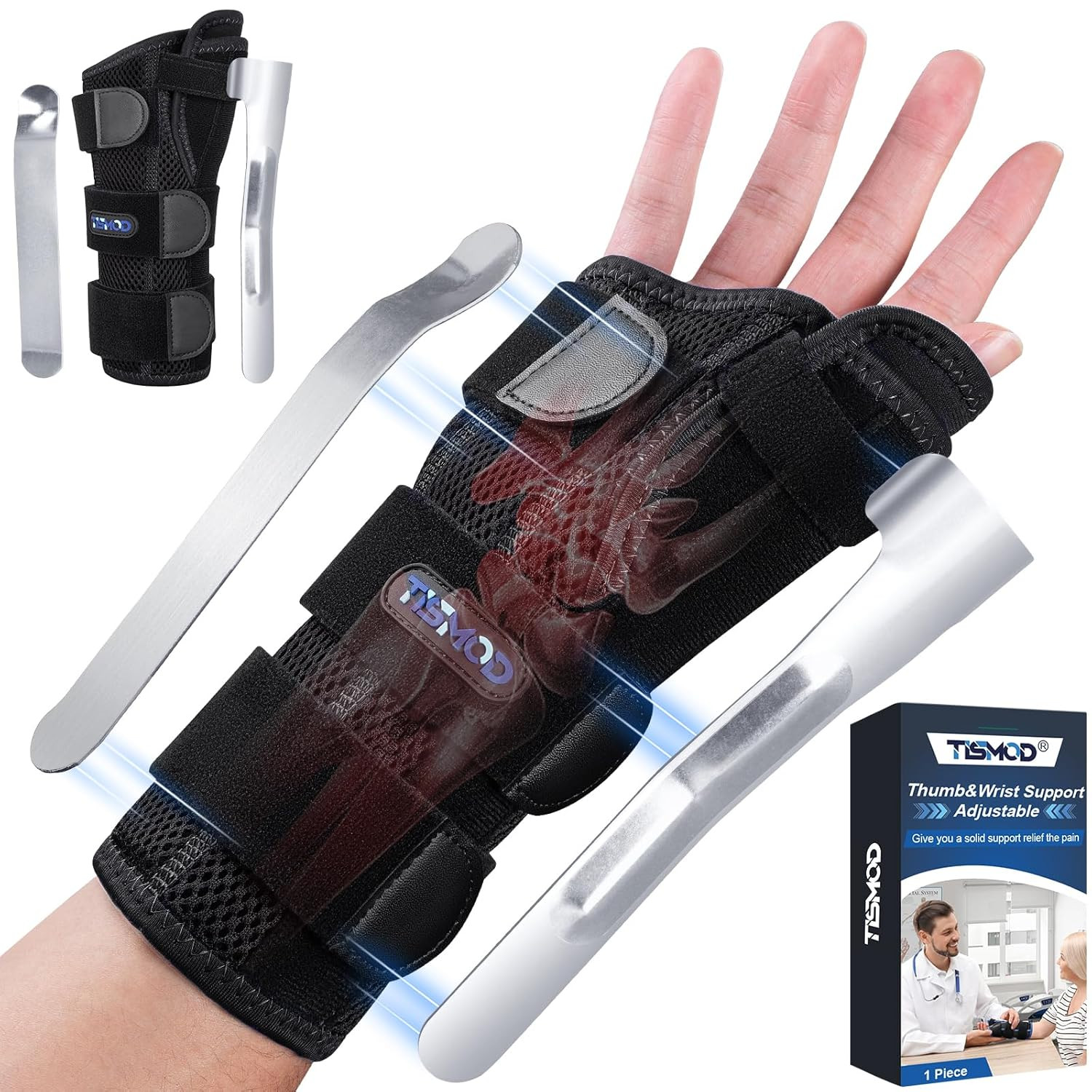 Wrist Brace with Thumb Support,Thumb Spica Splint Left Hand for De Quervain’S Te