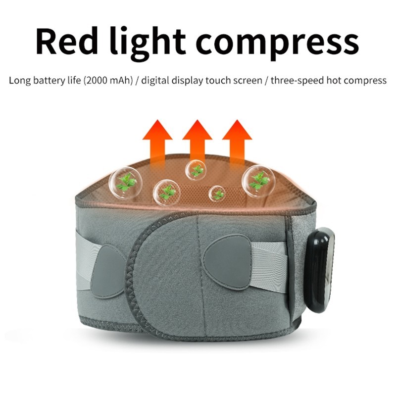 Electric Warming Belt Heating Waist Brace Lower Back Pain Relief Therapy Support