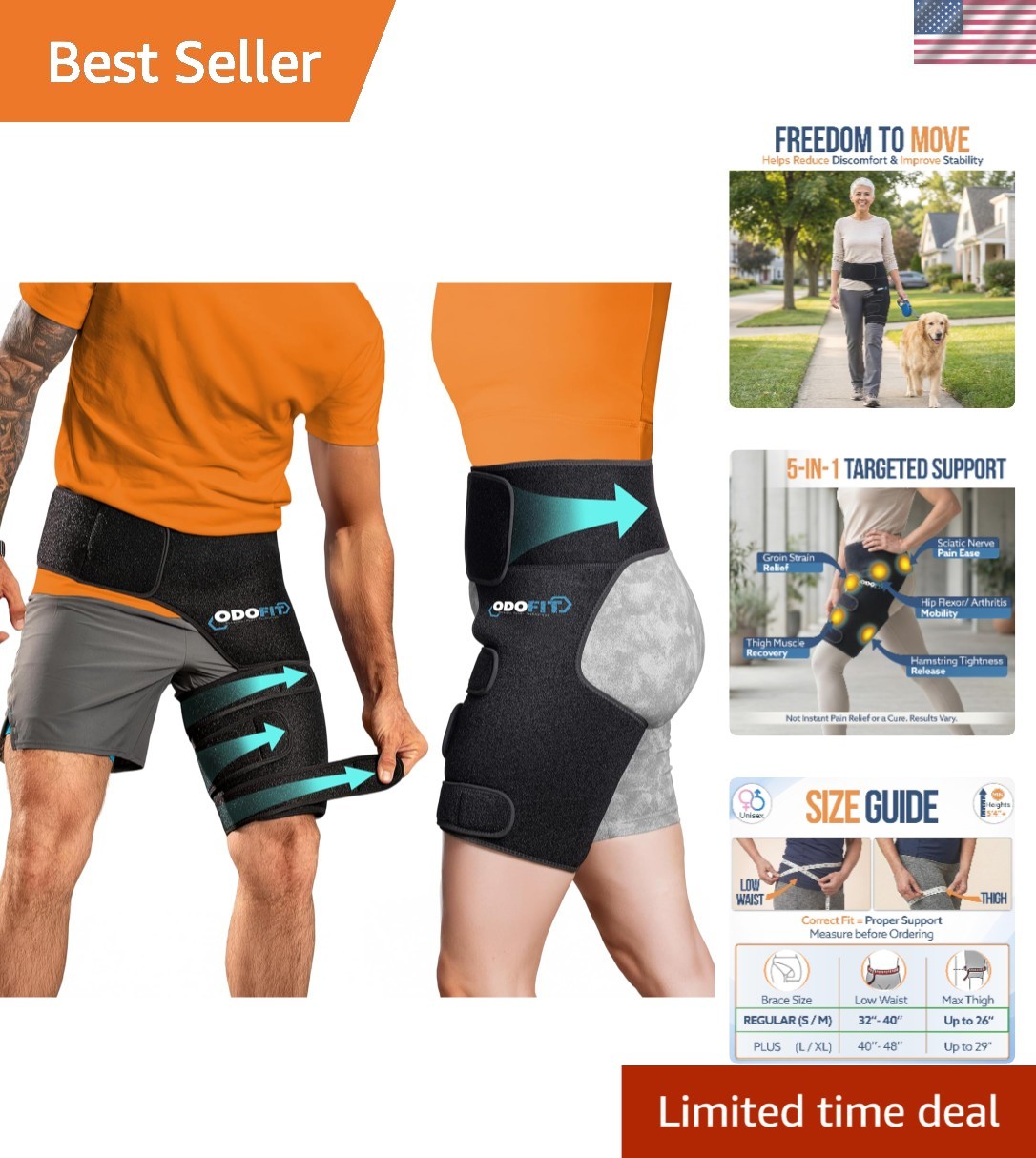 Breathable and Lightweight Sciatica Pain Relief Brace – Perfect for Daily Use