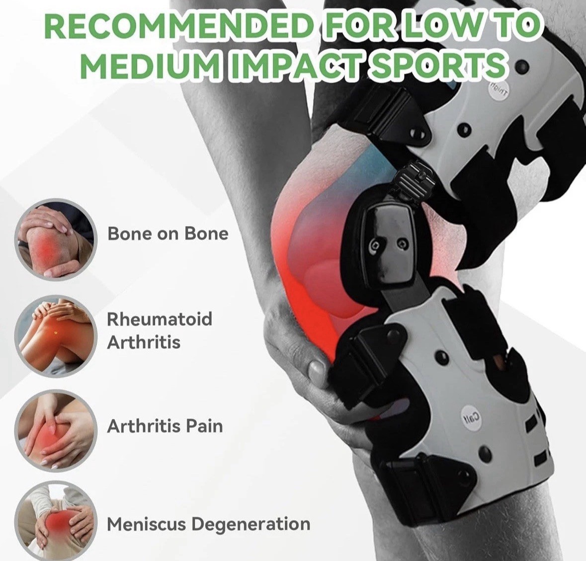 Orthomen OA Unloader Knee Brace, Support for Arthritis Pain Osteoarthritis Right