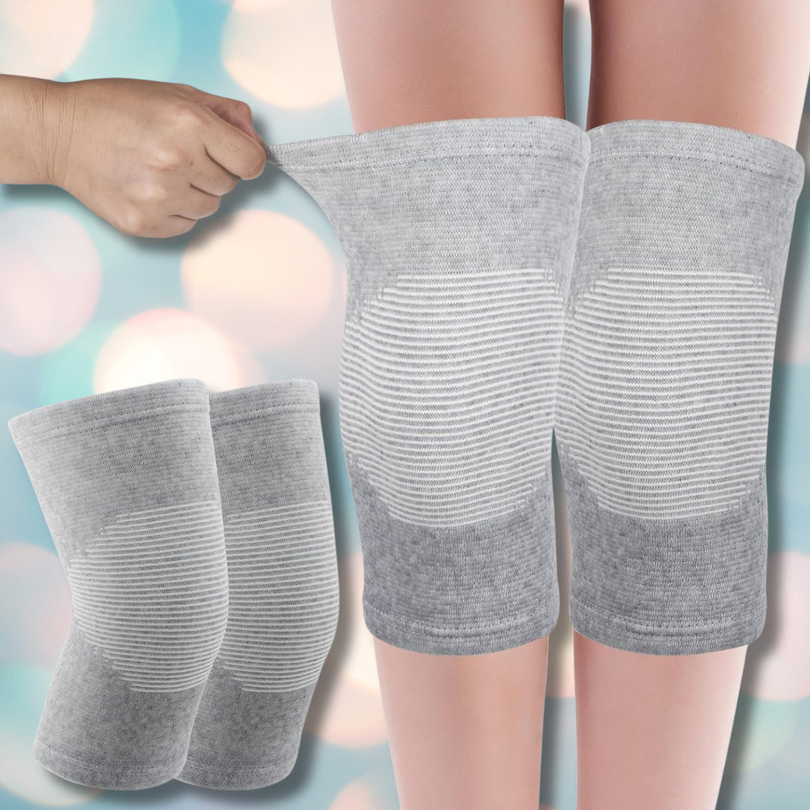 Bamboo Knee Sleeve Elastic Compression Knee Brace Breathable Knee Pads Leg Sleev