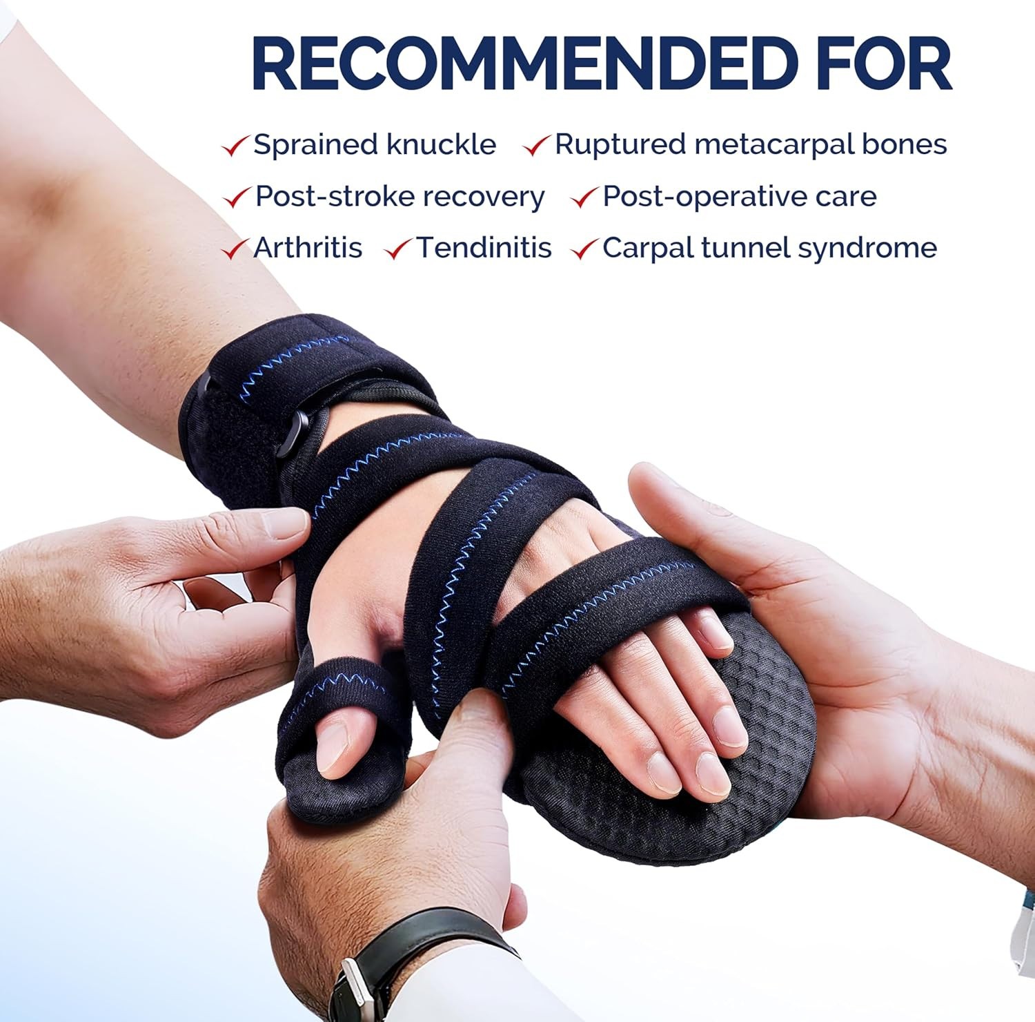 Resting Hand Splint with Thumb Support – Left – Small/Medium