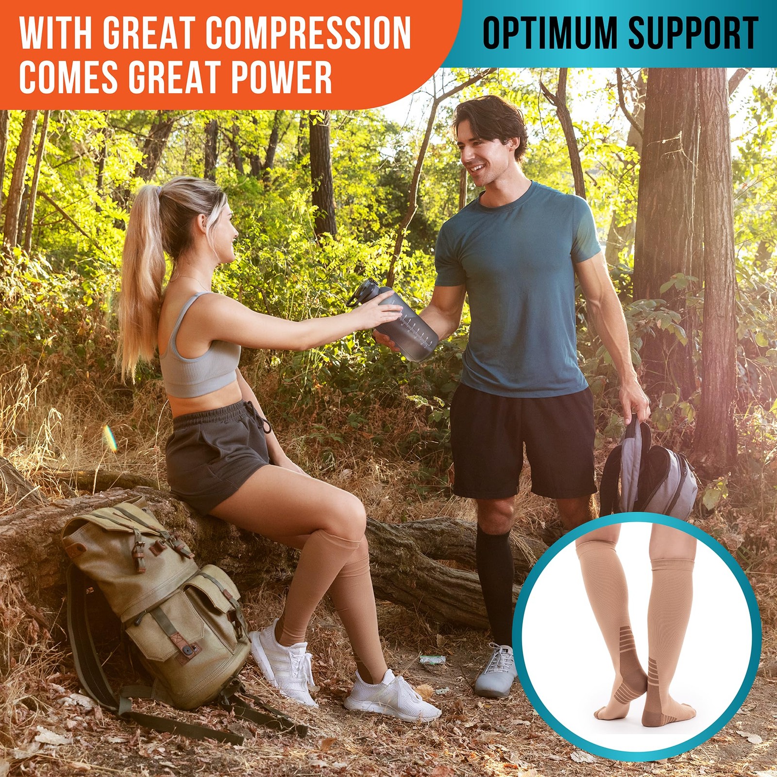 Compression Socks for Women and Men (3 Pairs) Large-X-Large, Black (3-Pair)