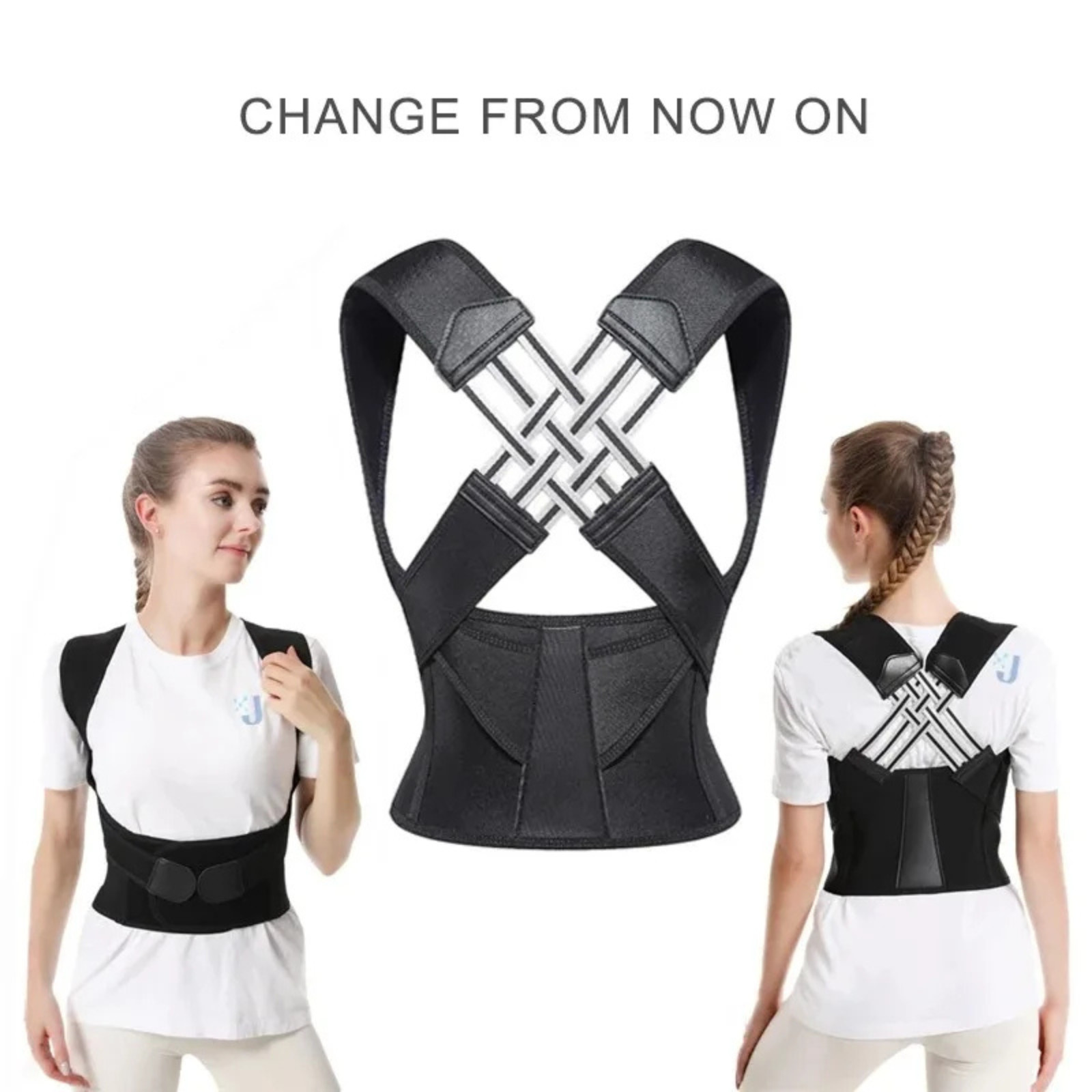 Posture Corrector Back Support Brace Adjustable Spine Shoulder Belt