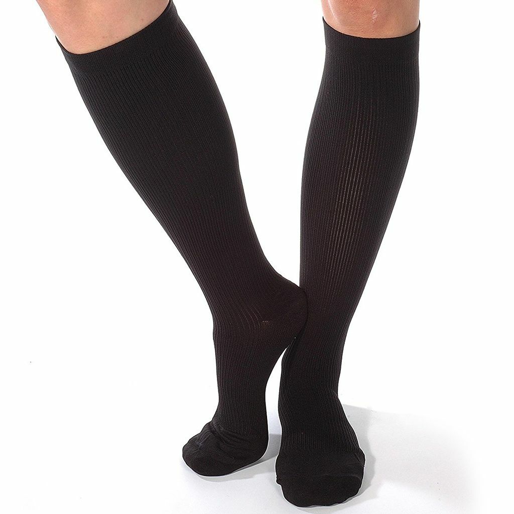 1/3/5 Pairs Soft Compression Socks Stockings Knee High Medical For Womens Mens