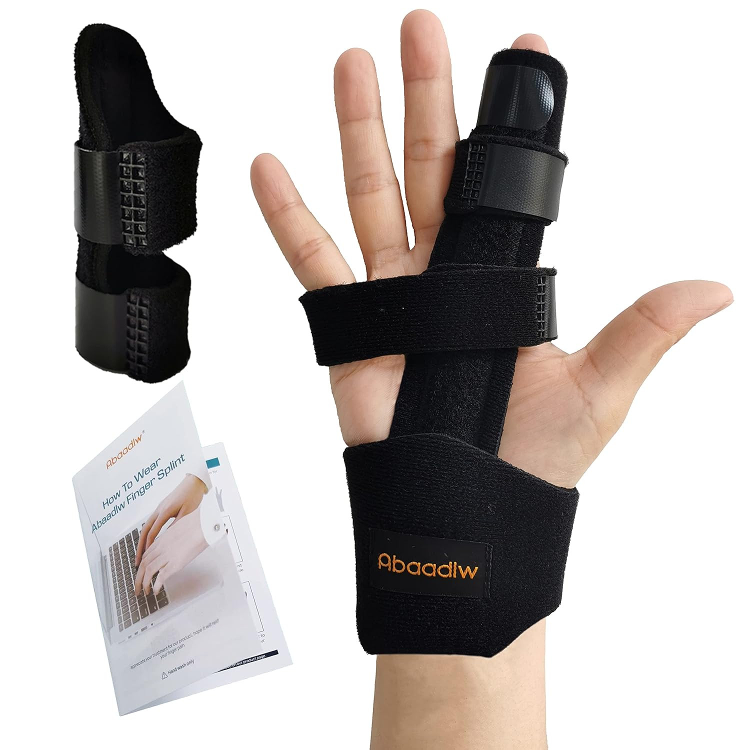 Trigger Finger Splint 2 Pcs, Adjustable Index Finger Splint, Finger Splint Middl