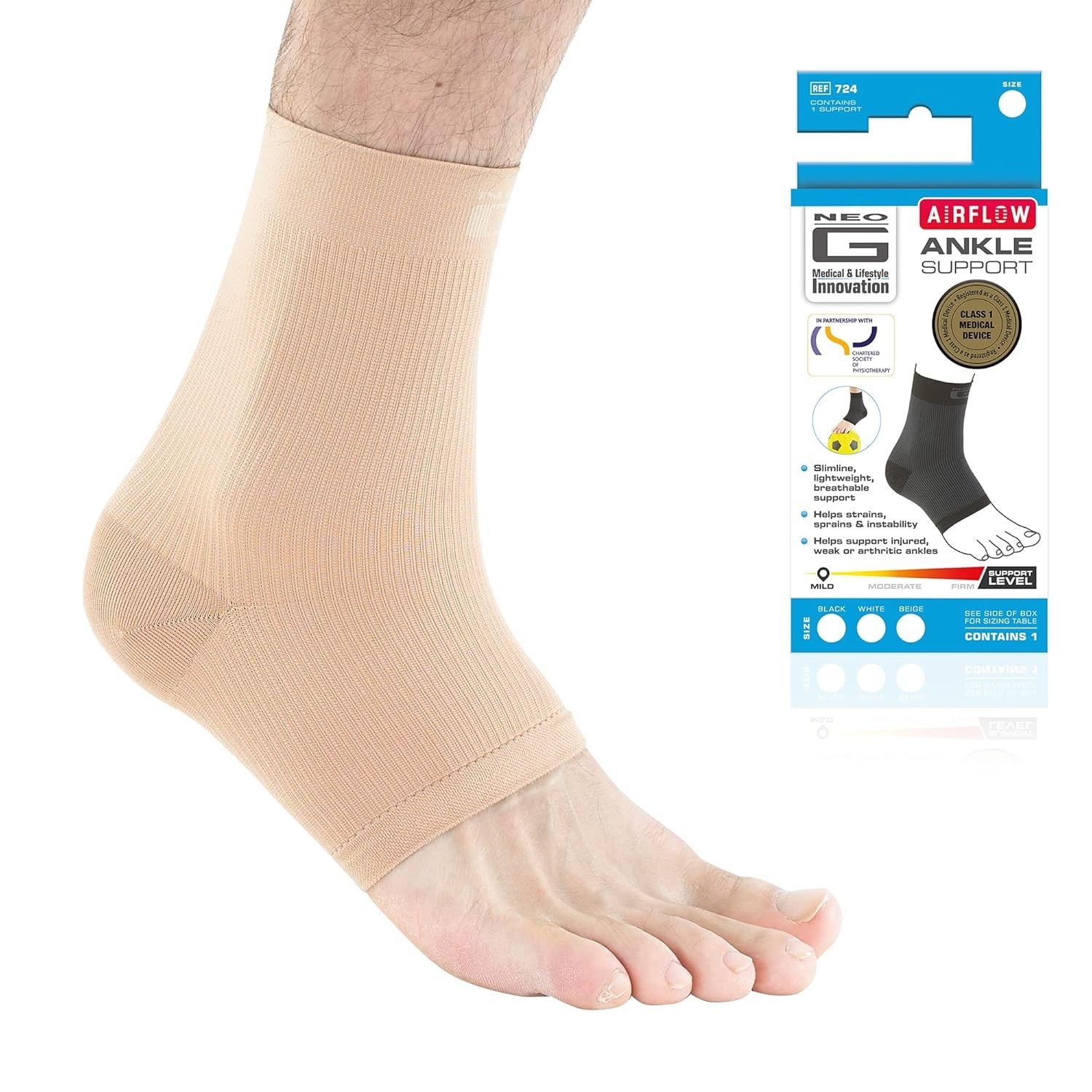 Breathable Large Airflow Ankle Support Sleeve for Enhanced Comfort & Recovery