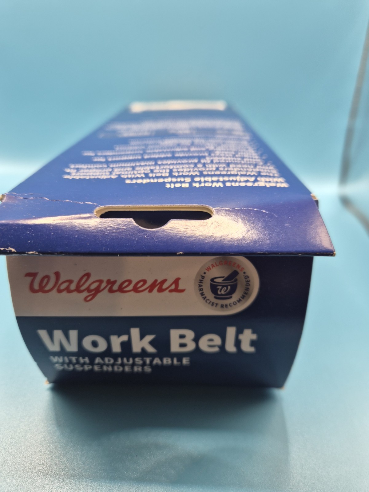 Walgreens Back Work Belt w/Adjustable Suspenders Advanced Support 1 Size