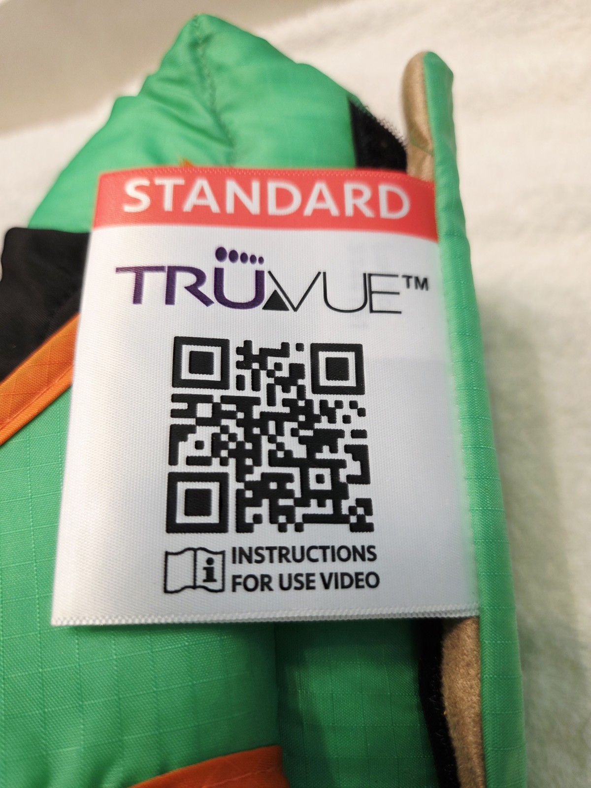 TruVue Heel Protector Boot Standard Size Green Foot Drop Strap with Wedge.