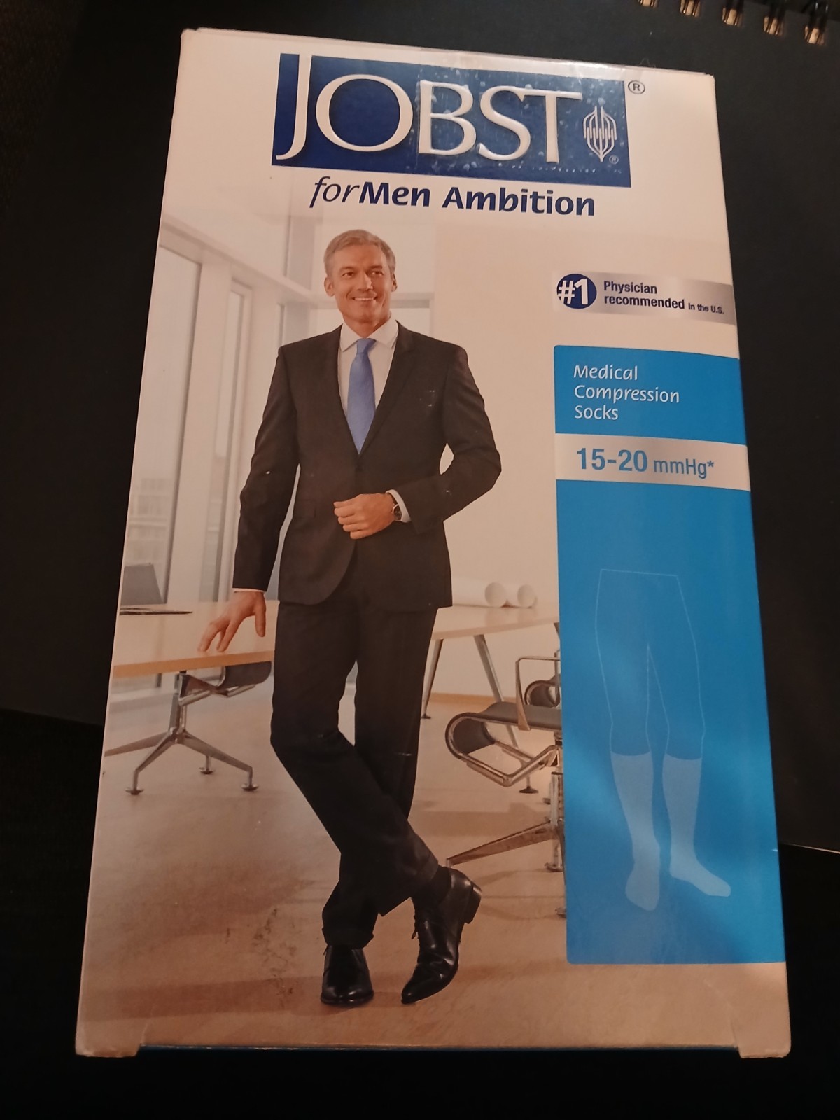 Jobst Ambition ForMen 15-20 mmHg Compression Knee Socks Medical Supports For Men