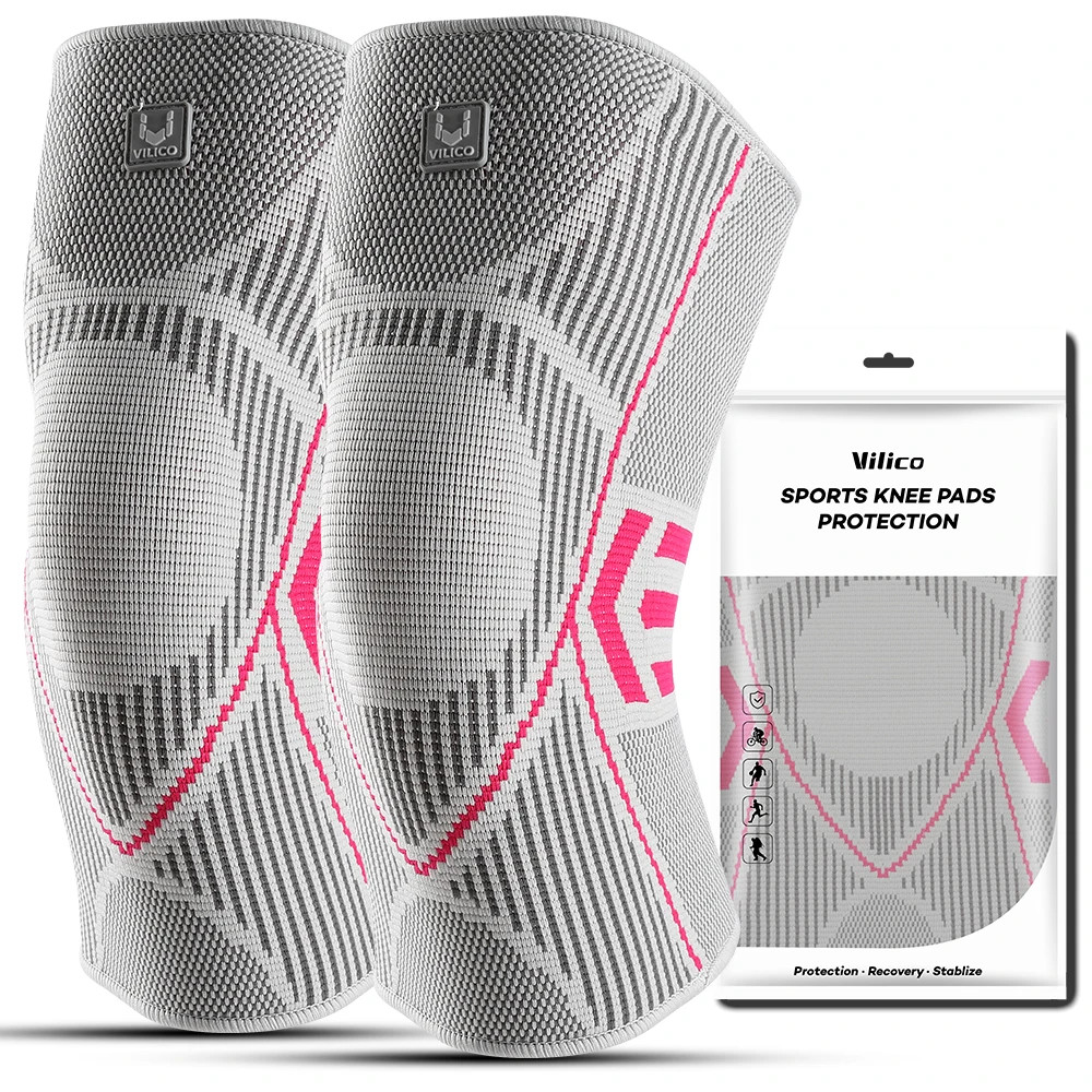 1 PC Professional Knee Support Compression Knee Sleeve anti Slip Silicone Knee B