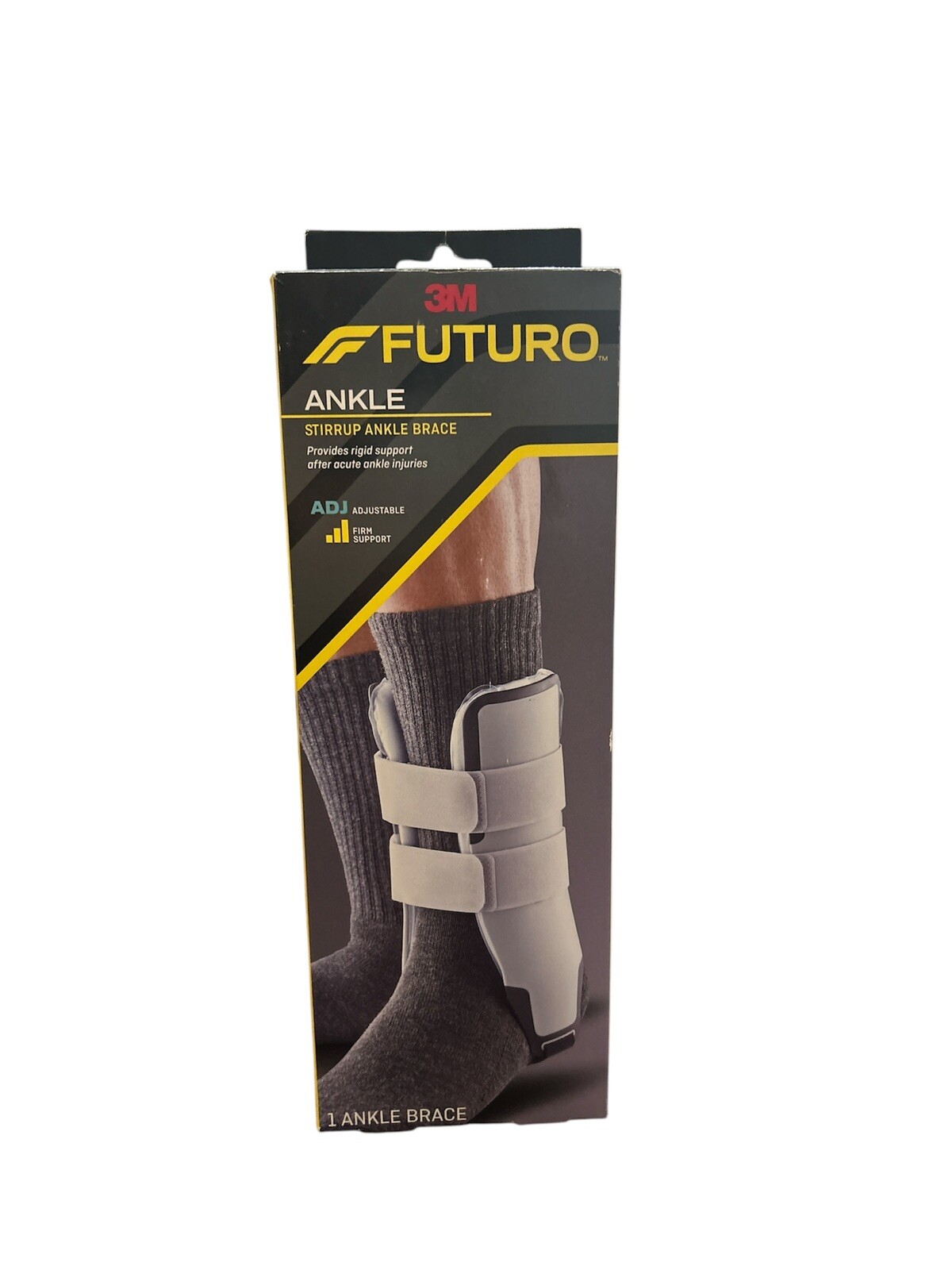 New 3M Futuro Stirrup Ankle Brace Adjustable Firm Support Air Cast Cushion