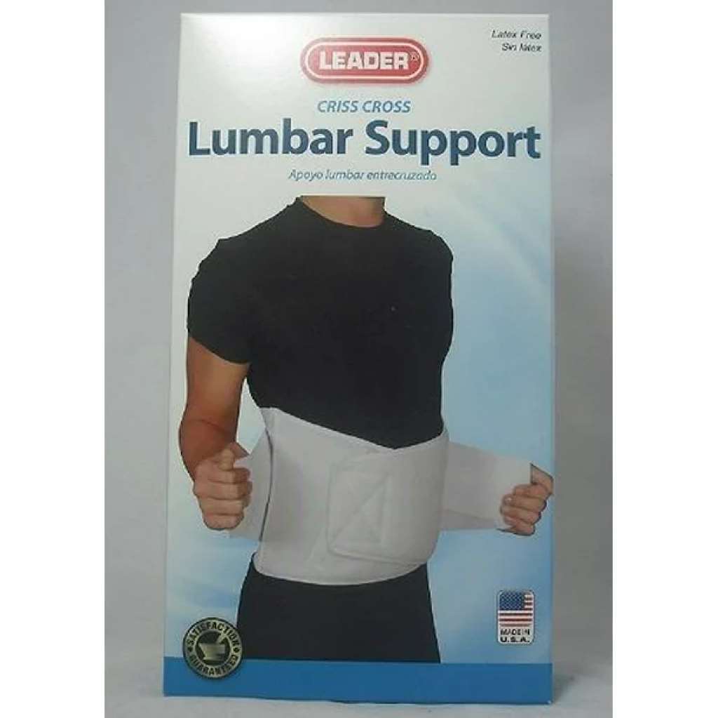 Leader Criss Cross Lumbar Support (White) X-Large 1ct