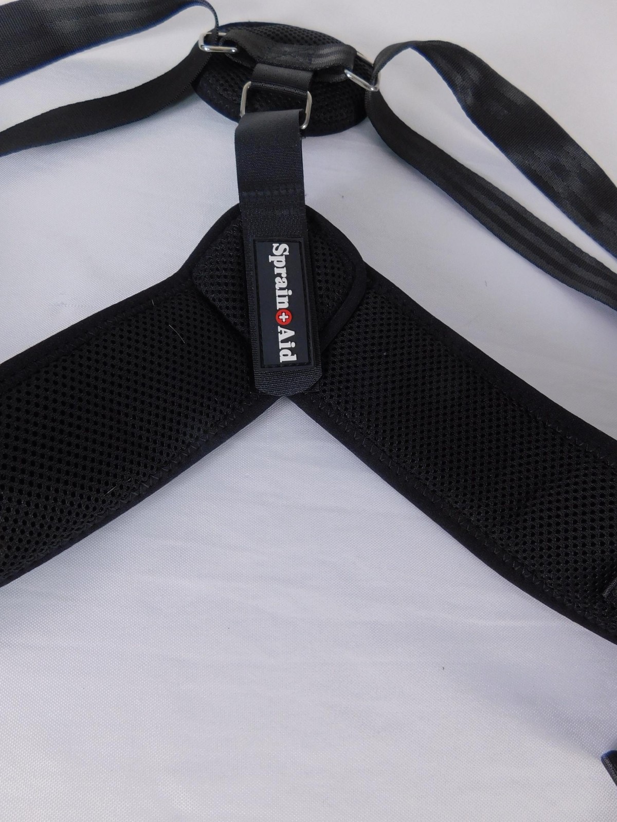 Sprain + Aid Black Posture Corrector Back Shoulder Support One Size Adjustable