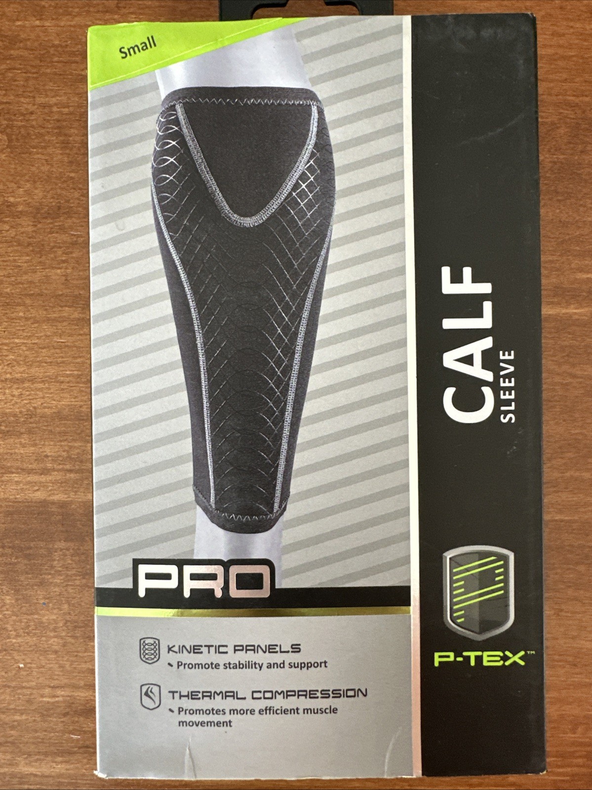 P-TEX PRO KINETIC PANEL COMPRESSION CALF SLEEVE *P-TEXC200* SM *BLACK *NEW