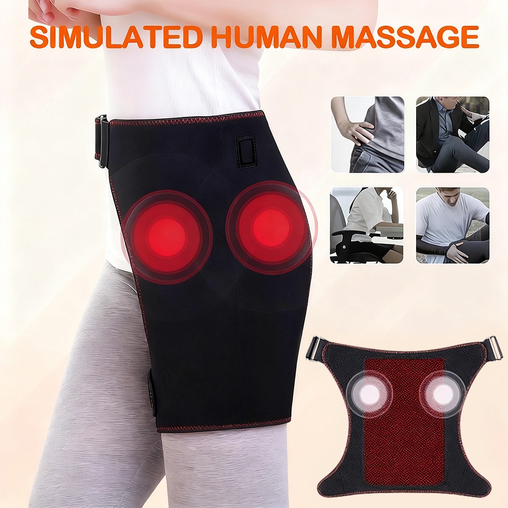 Red Light Therapy Waist Hip Support Brace Heating Pad for Pain Relief