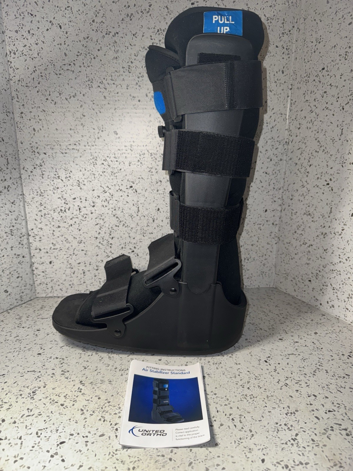 United Ortho Air Cam Walker Fracture Boot Medium, Black Long Tall Top