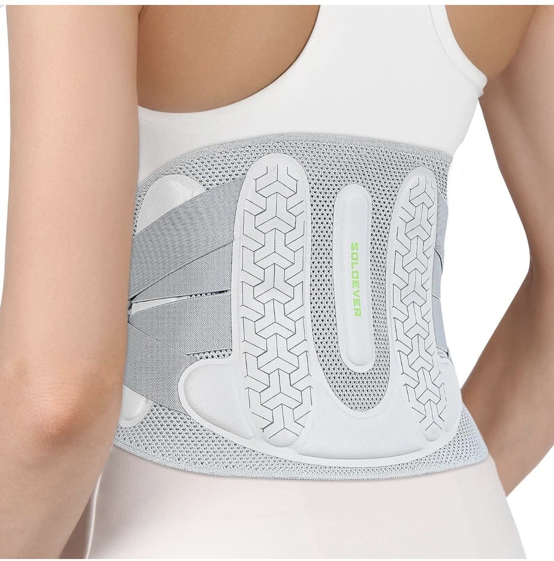 Soloever Back Brace Lower Back Pain Relief w Bionic Support Adjustable Lumbar S