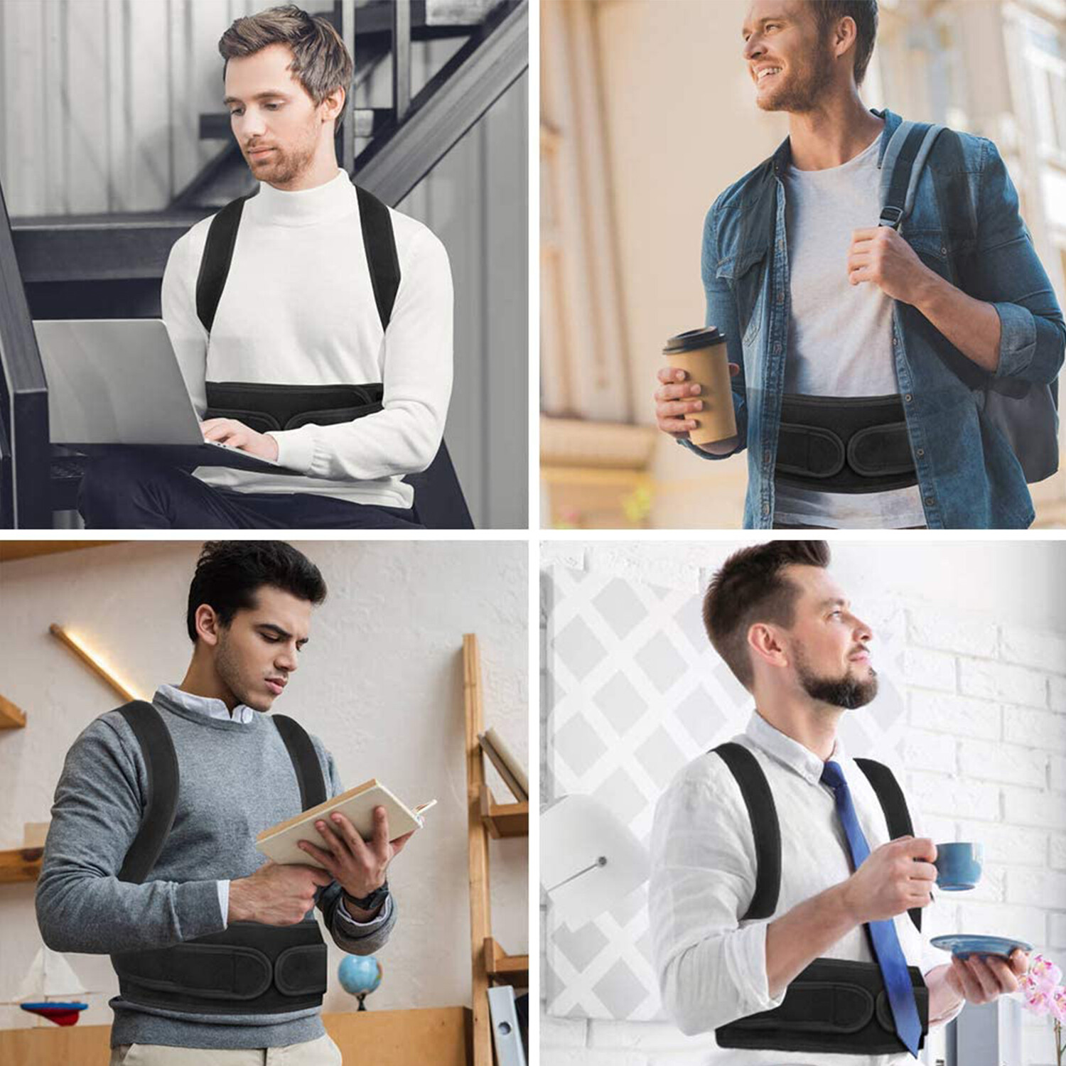 Back Posture Corrector Full Back Support Back Brace Straightener Neck Scoliosis