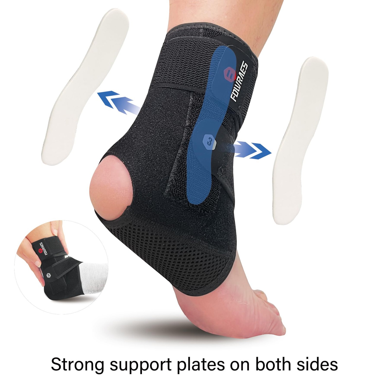 2 Pack Ankle Brace With Side Stabilizers,Ankle Sprain Brace for Men & Women I…