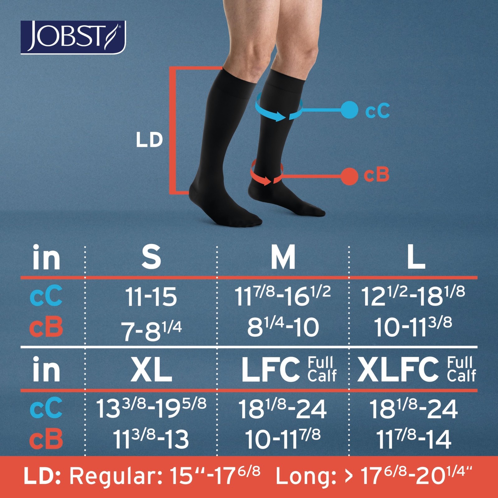 Jobst Formen Compression Socks 15-20 Mmhg Knee High Softfit Band Closed Toe