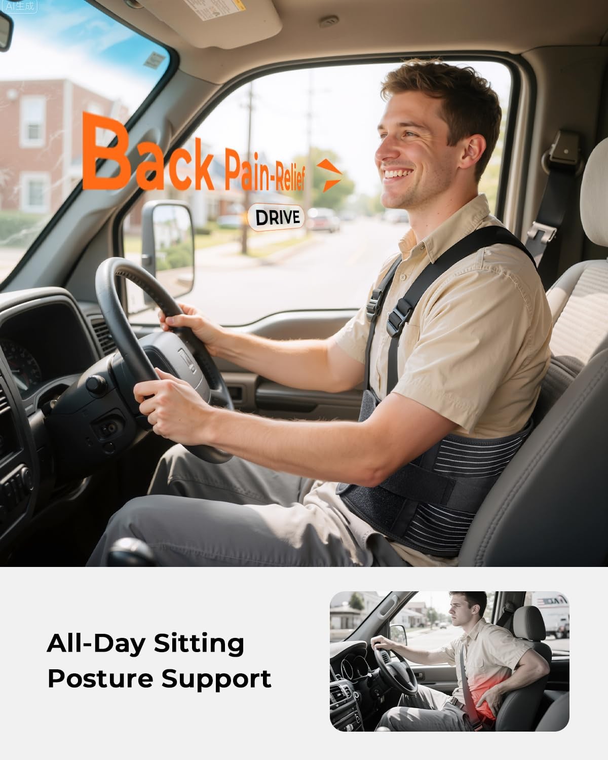 Ultra Breathable Work Back Brace for Men & Women Upgraded MedicalGrade Lower