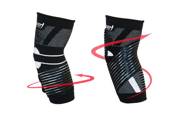 Venom Sports Fitness Premium Elbow Brace Compression Sleeve Support with Strap