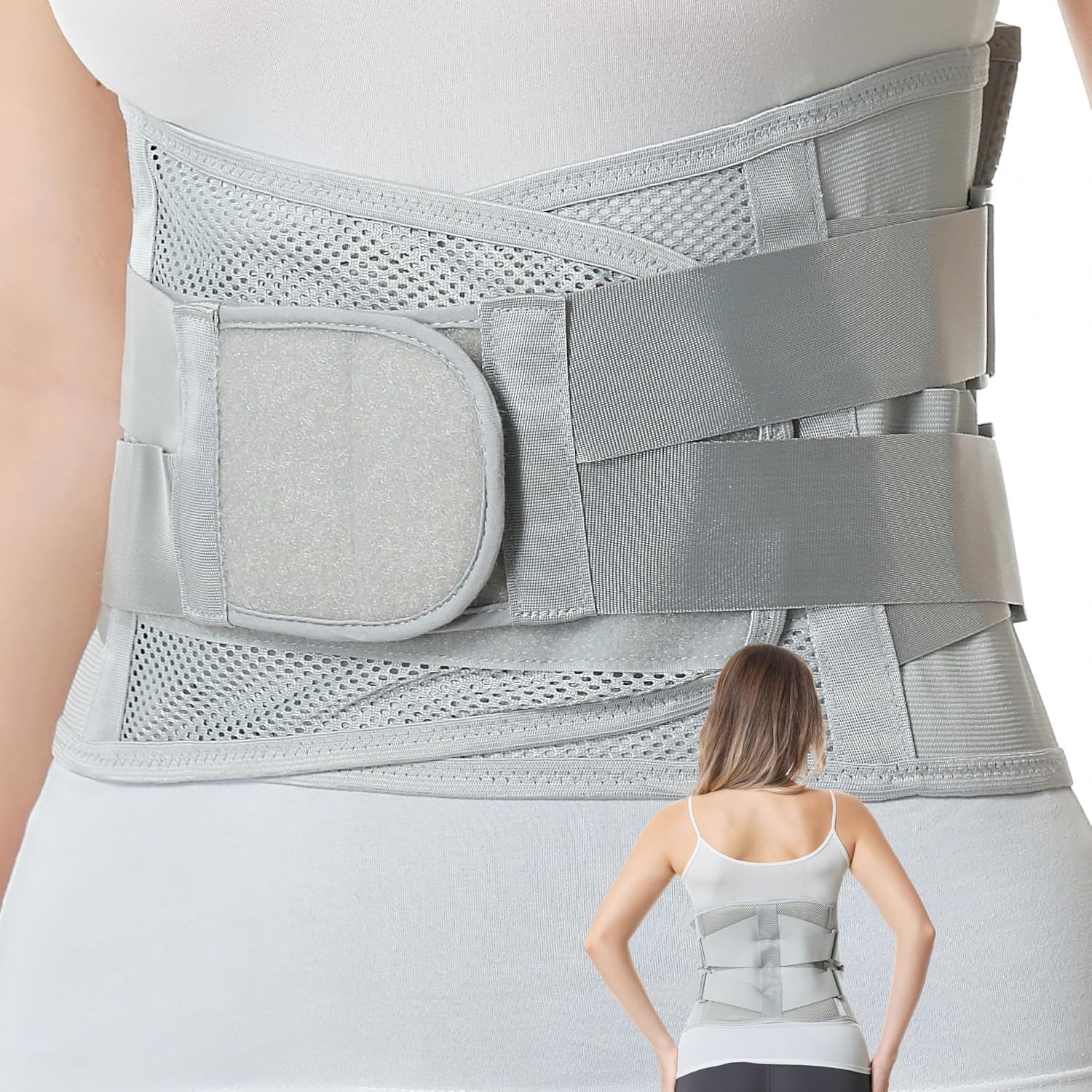 Lightweight Lower Back Brace – Unisex Adjustable Support for Sports & Everyday