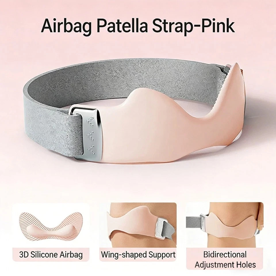 Adjustable Knee Strap Brace Patella Support Silicone Pad Sports Running Gym