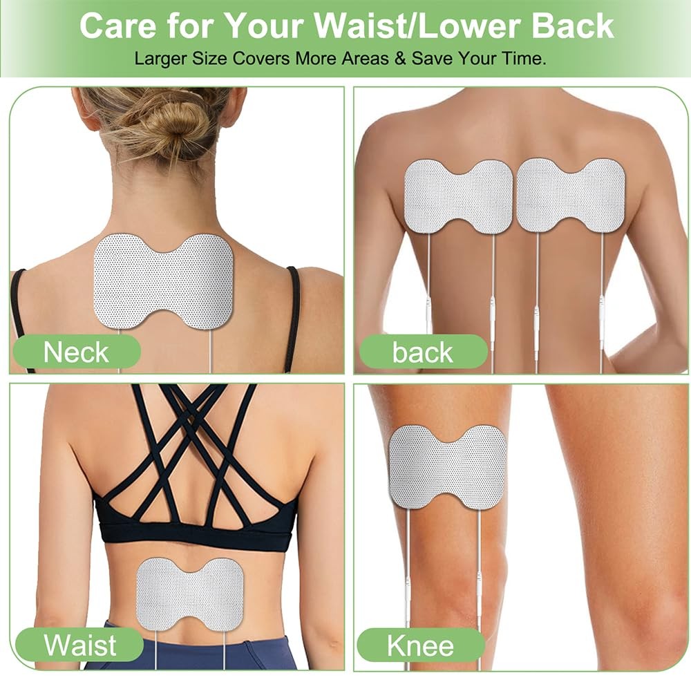 Tens Unit Electrode Pads for Shoulder Waist & Knee 4 * 6″ Large Butterfly TENS U