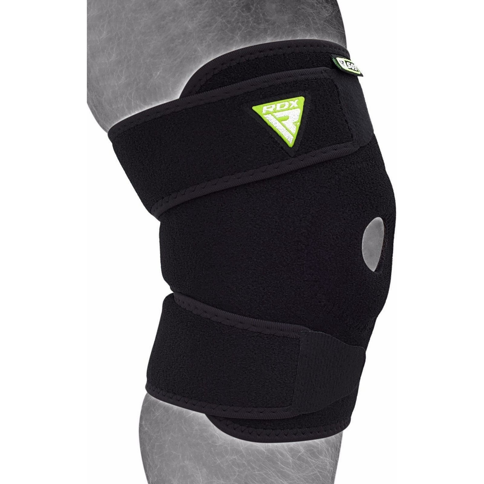 RDX Knee Brace Protector Strap Muscle Support Sleeve Bandage Training Black