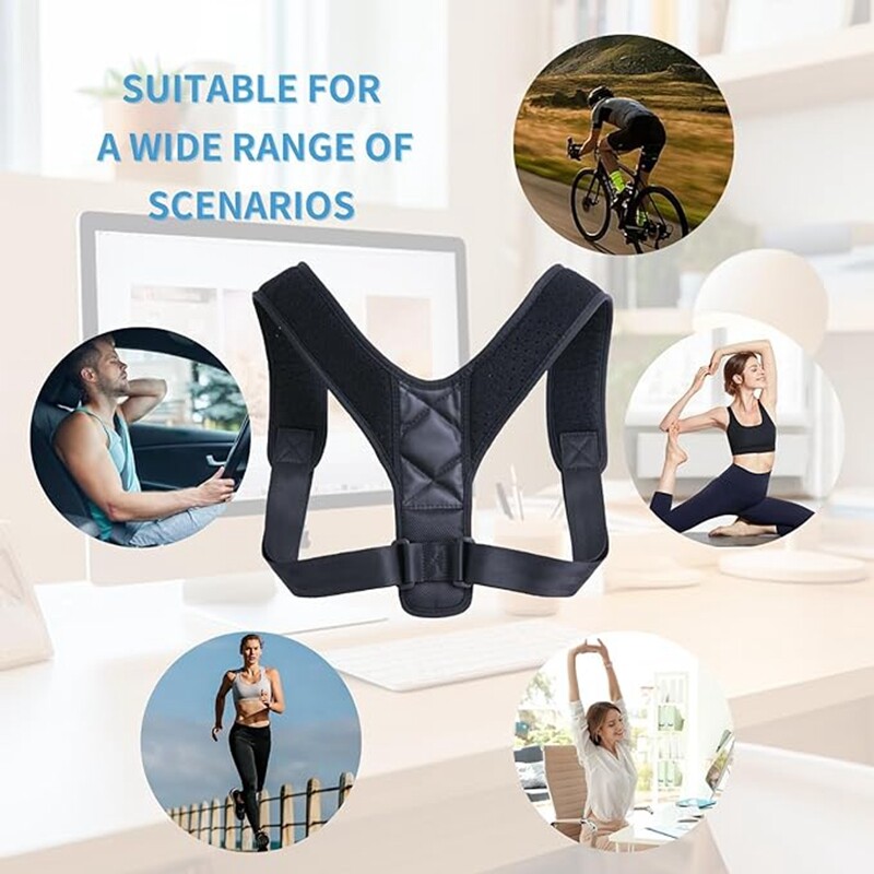 Back Straightener Posture Corrector,Comfortable Back Shoulder Clavicle Support