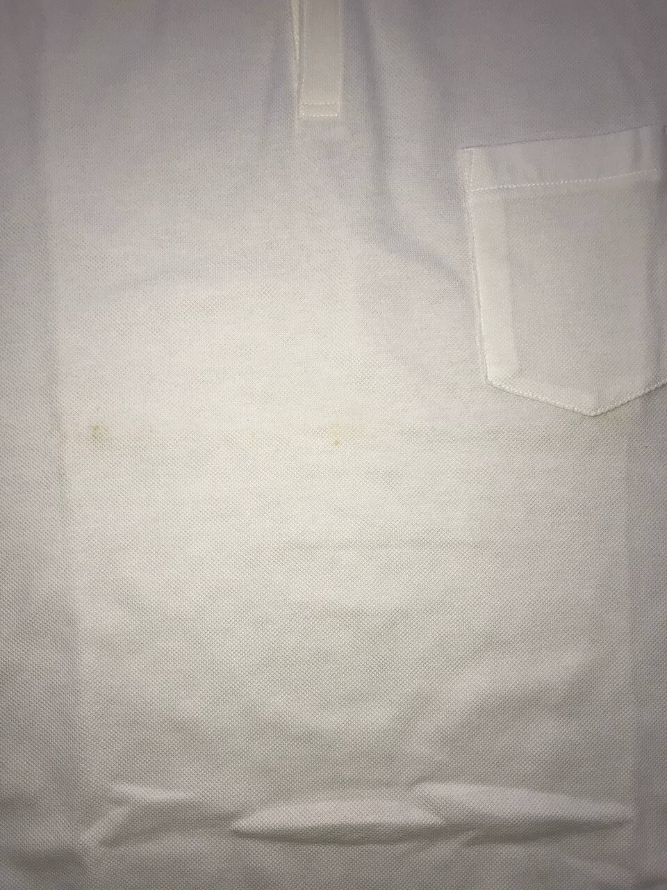 Rare Men A.W.P. white POLO Shirt size Made in Japan 100% coton Amway IV
