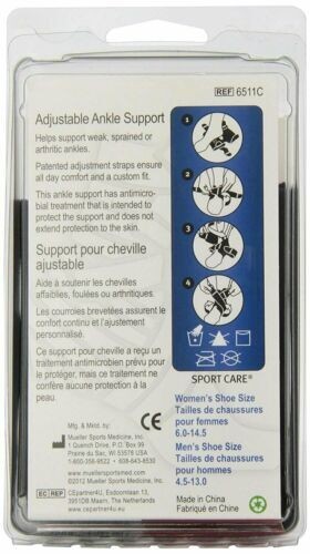 Mueller Ankle Brace Support Adjustable Moderate Support For Sore Arthritis