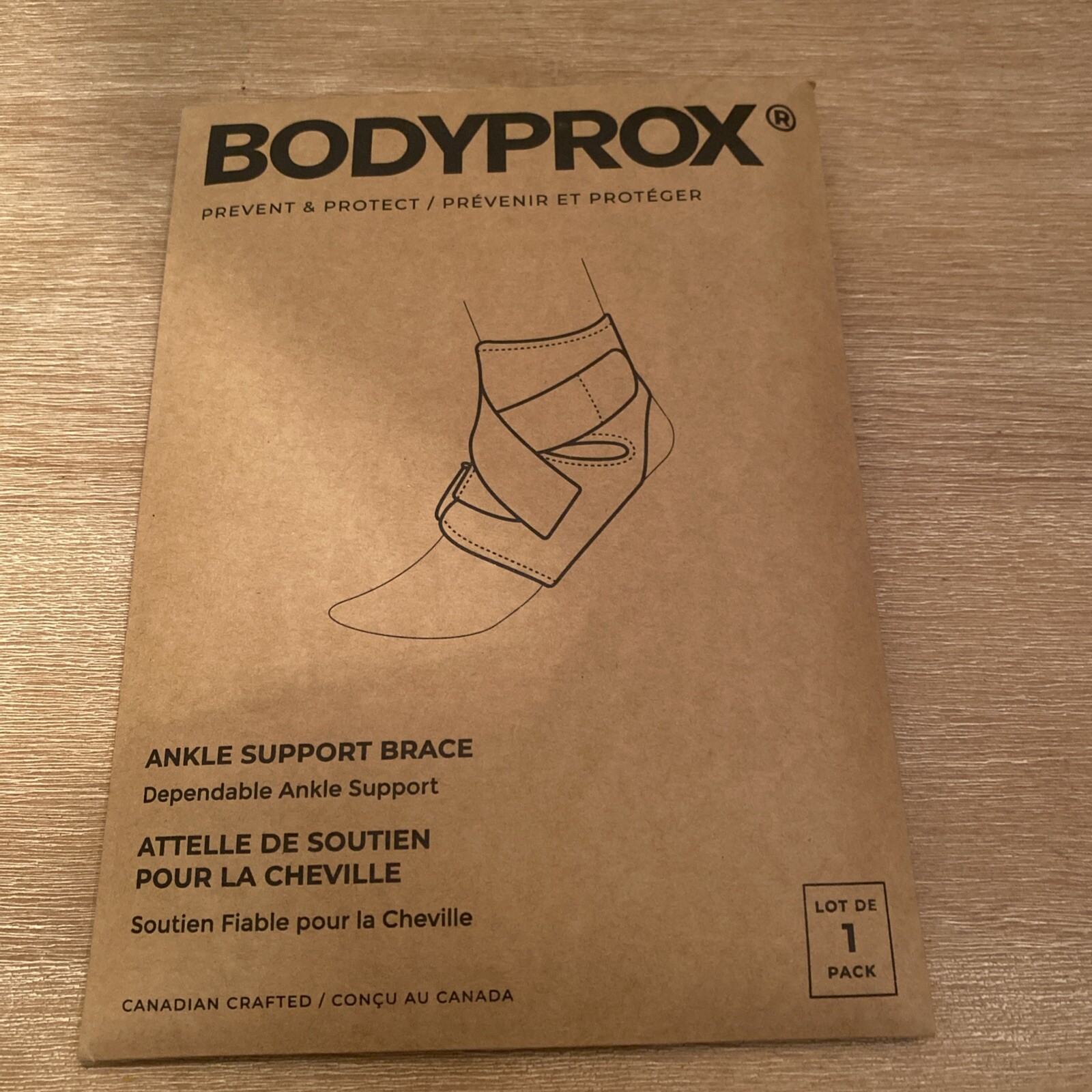 Bodyprox Ankle Support Brace Breathable Neoprene Sleeve Adjustable Wrap!