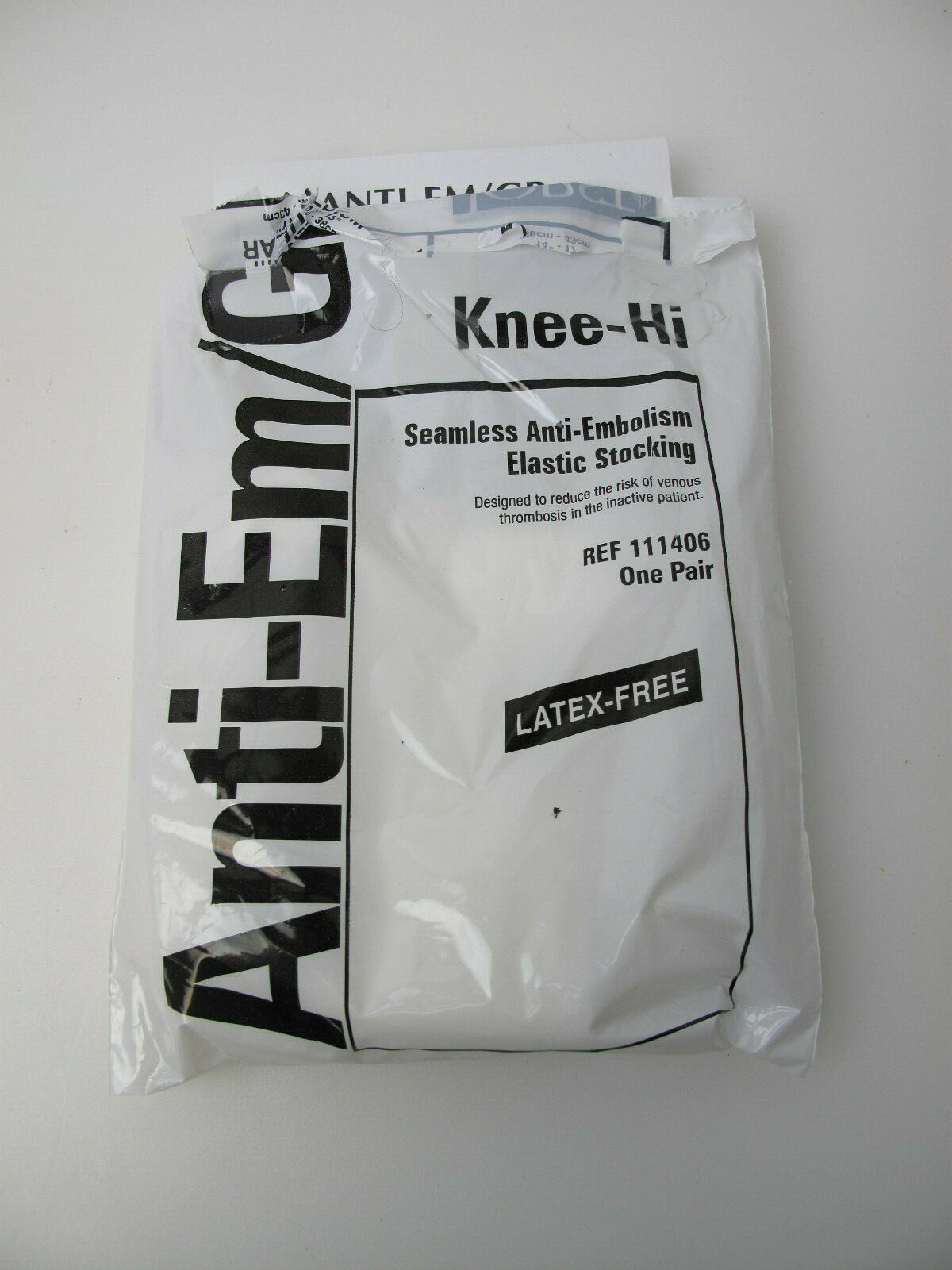 1 Pair Jobst 111406 Med/Long Knee-Hi Anti-EM/GP Seamless Anti-Embolism Elastic