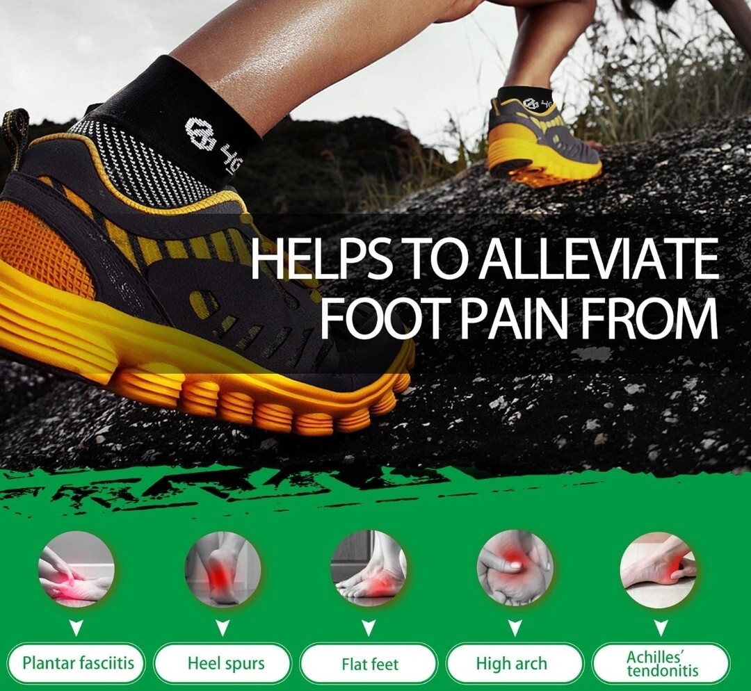 Plantar Fasciitis Foot Pain Relief Kit-9pcs Heel & Arch Pain Relief, Strong Ankl