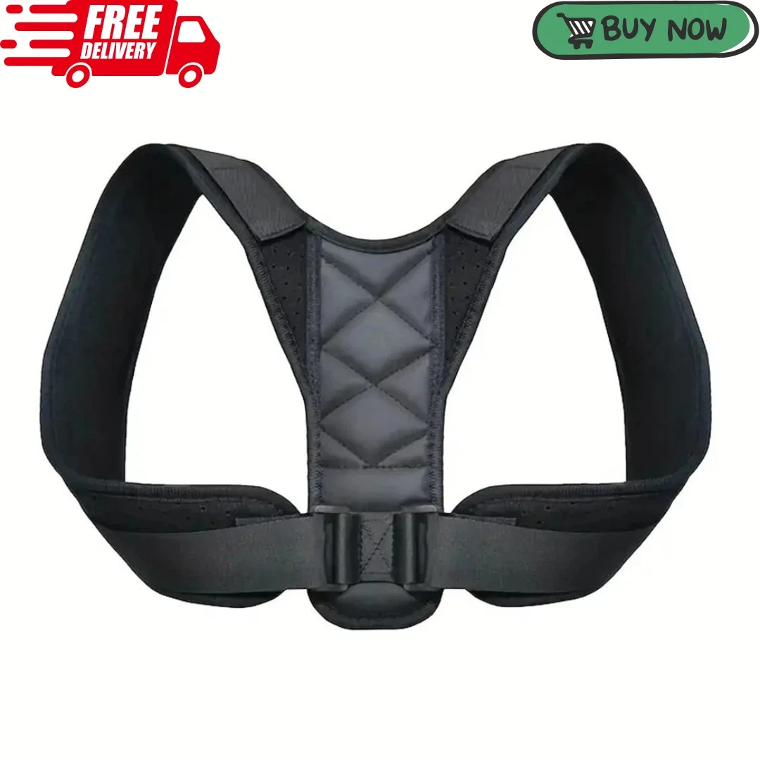 True Fit Posture Corrector Belt Adjustable Back Brace Straightener Men Women