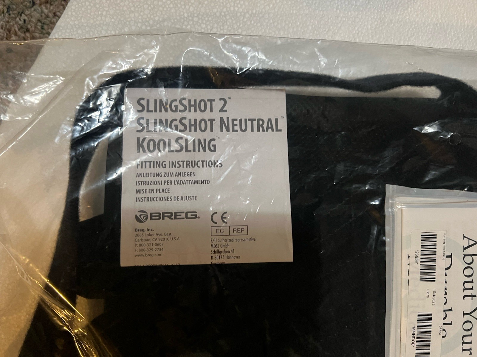New Breg Koolsling Immobilizer SZ Large 08524 Slingshot 2