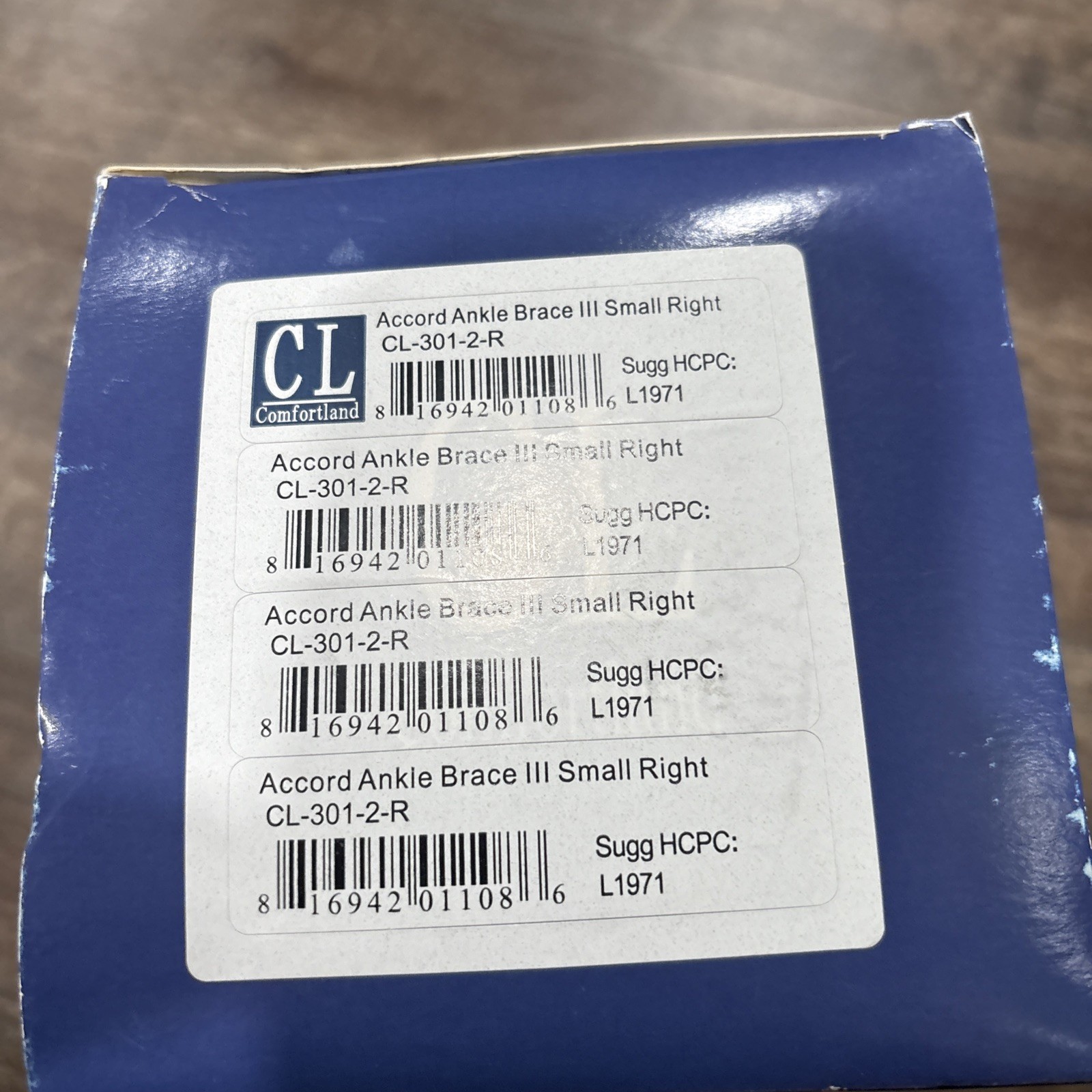 Comfortland CL-301-3-R Ankle Brace Accord III Small right NEW IN BOX!