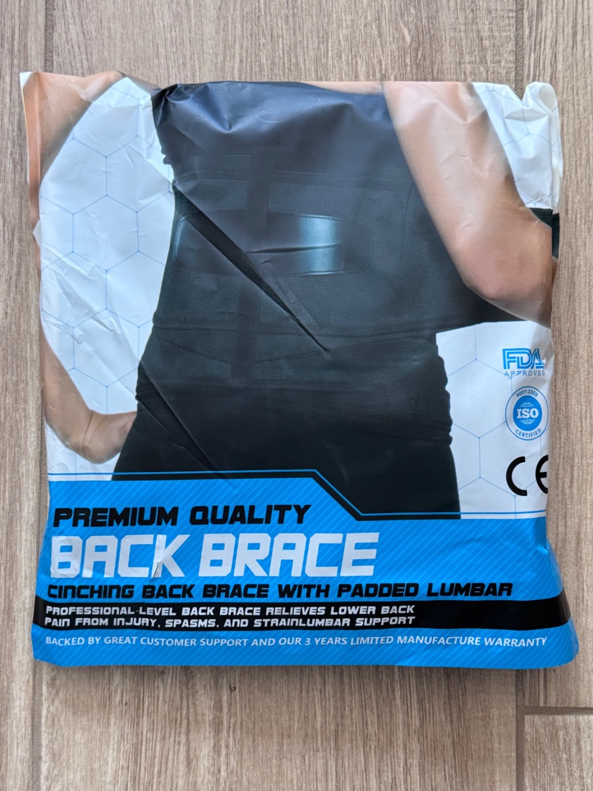 Modvel Premium Back Brace Lumbar Support Belt Regular Size Adjustable MV-119 NEW