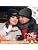 Winter Beanie Hat Circle Scarves Touchscreen Gloves Set, Warm Thick Fleece Lined