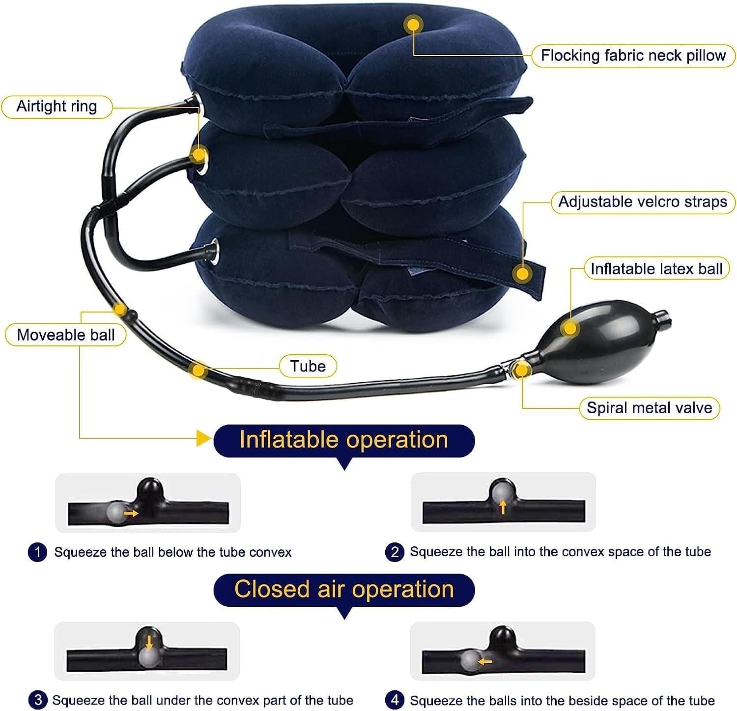 Adjustable Cervical Traction Device for Neck Pain Relief